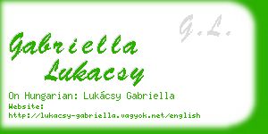 gabriella lukacsy business card